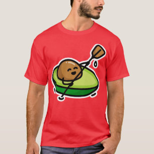 Camiseta Canoa engraçada balançando abacate trocadilhos cai