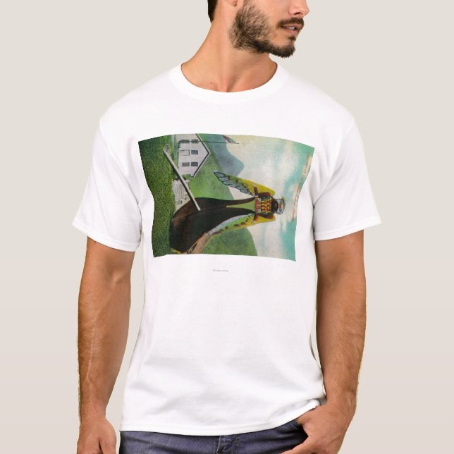 Camiseta Canoa indiana com o governante sem poder em (Frente)