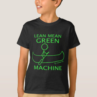 Camiseta Canoa verde média magra da máquina