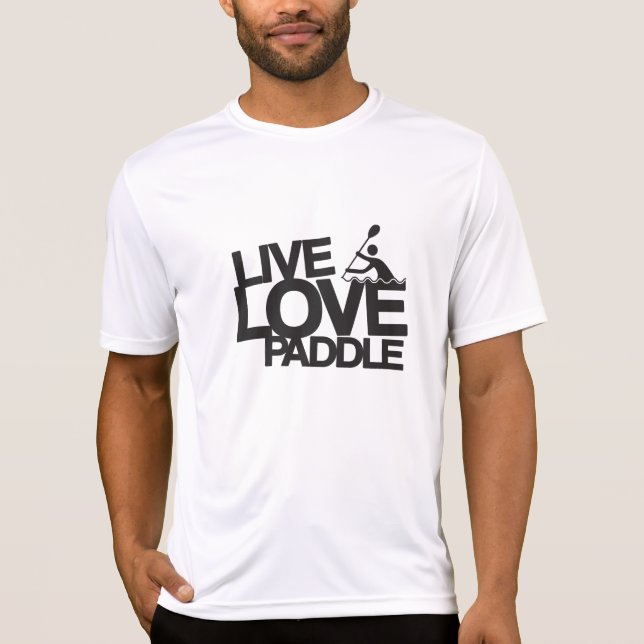 Camiseta Canoa viva do caiaque da pá | do amor (Frente)
