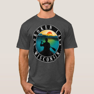 Camiseta Canoagem 2 do Noboken Lake Wisconsin
