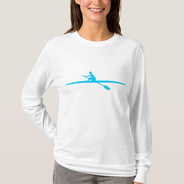 Camiseta Canoagem - Azul-Céu (Frente)