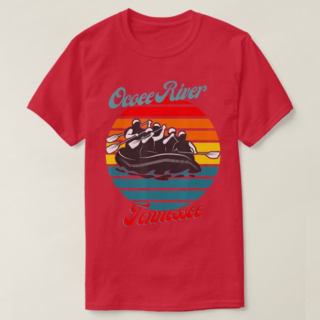 Camiseta Canoagem Branca De Rafa Do Ocoee River Tennessee (Frente do Design)