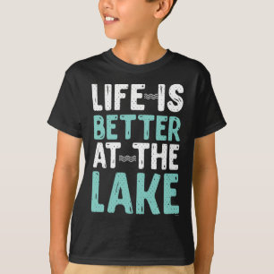 Camiseta Canoagem Caiaque A Vida É Melhor No Lago Natureza