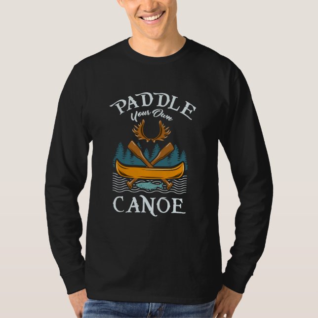 Camiseta Canoagem - Coloque sua própria canoa (Frente)