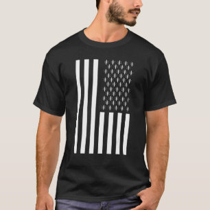 Camiseta Canoagem de Kayak, Bandeira dos Estados Unidos, no