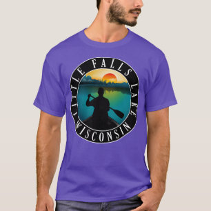 Camiseta Canoagem de Little Falls Lake Wisconsin