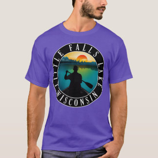 Camiseta Canoagem de Little Falls Lake Wisconsin