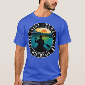 Camiseta Canoagem do Pequeno Santo Germain Lake Wisconsin