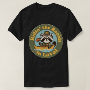 Camiseta Canoagem em águas turbulentas em Laval Quebec Anti