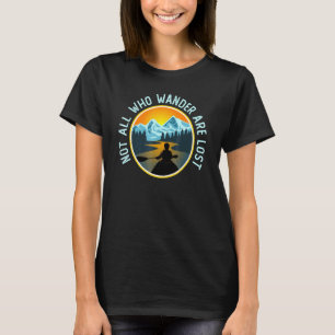 Camiseta Canoagem Nas Montanhas Nem Todos Que Vagueiam São 