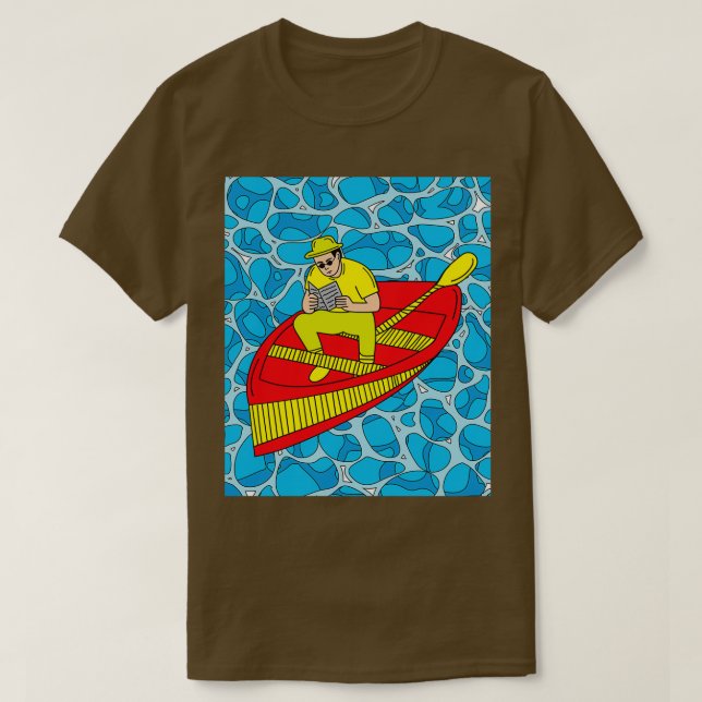 Camiseta Canoagem Reto Nature Water 5 (Frente do Design)