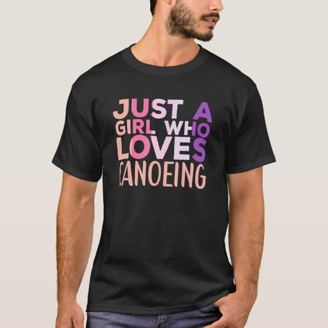 Camiseta Canoagem Roupa Canoe Kayaking para Mulheres (Frente)
