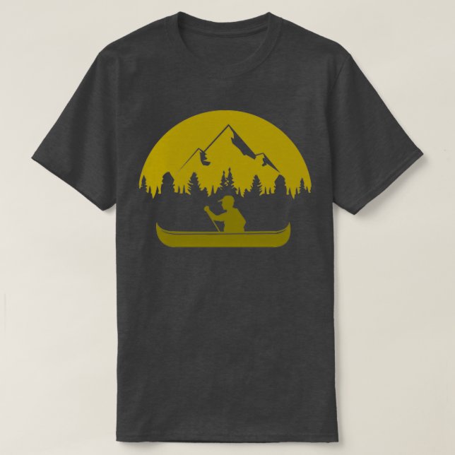 Camiseta Canoe Canoeing at the lake and in the mountains (Frente do Design)