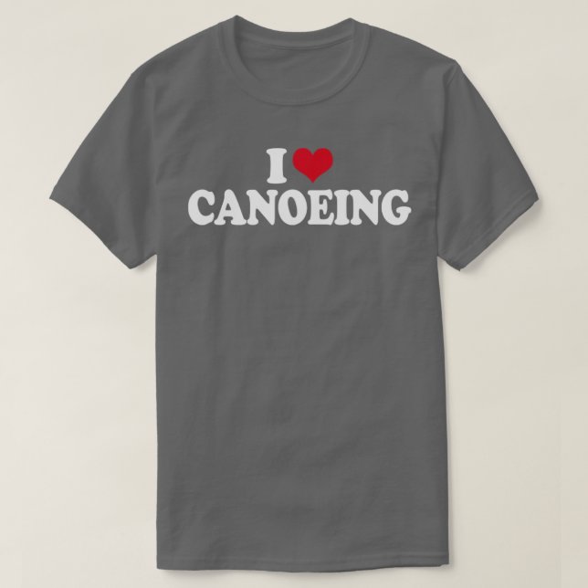 Camiseta Canoé I Love Canoing (Frente do Design)
