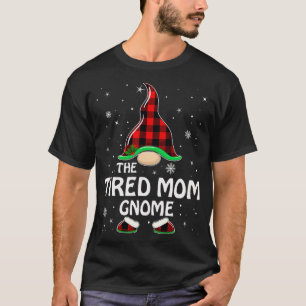 Camiseta Cansada Mãe Gnomo Xadrez Buffalo Correspondente Fa