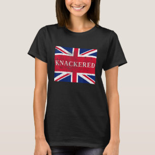 Camiseta Cansado Inglaterra Jack da União Gíria Britânica