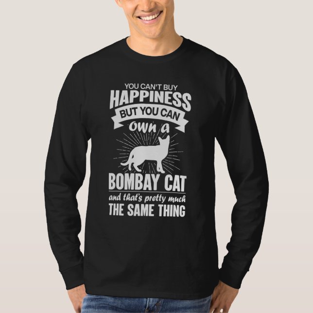 Camiseta Can't Buy Happiness But Can Buy A Bombay Cat 1 (Frente)