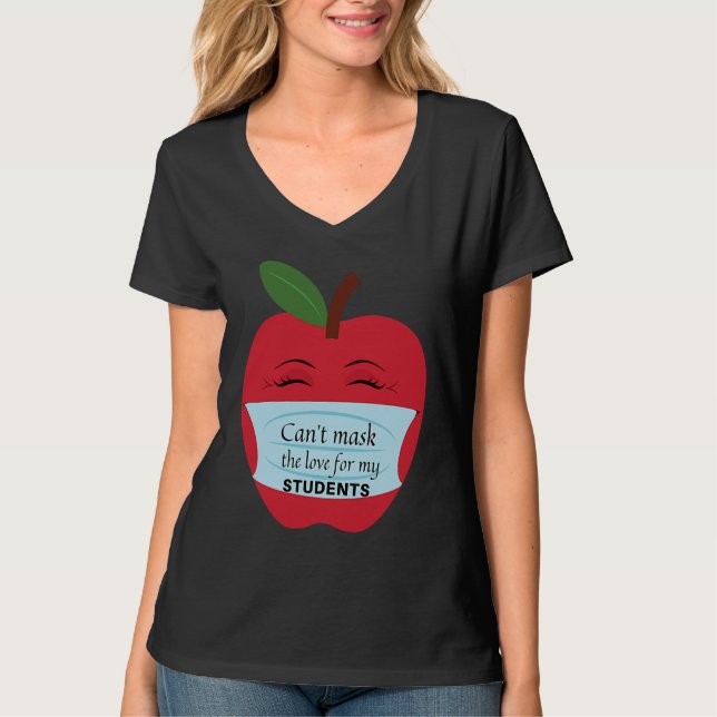 Camiseta Can't Mask the Love for My Students (Frente)