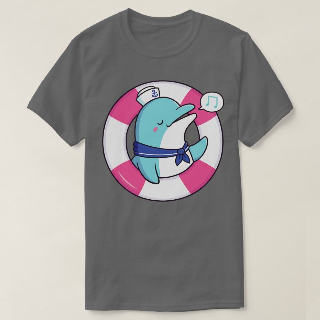Camiseta Cantando Dolphin Sailor (Frente do Design)