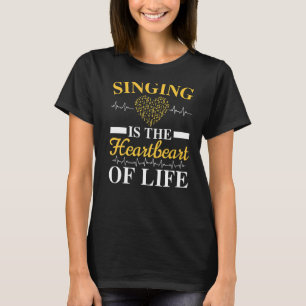 Camiseta Cantando É O Pulso Da Minha Cantora Da Vida Cantan