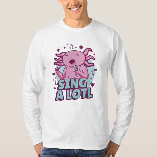 Camiseta Cantando muito Axolotl (Frente)