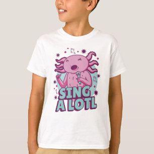 Camiseta Cantando muito Axolotl
