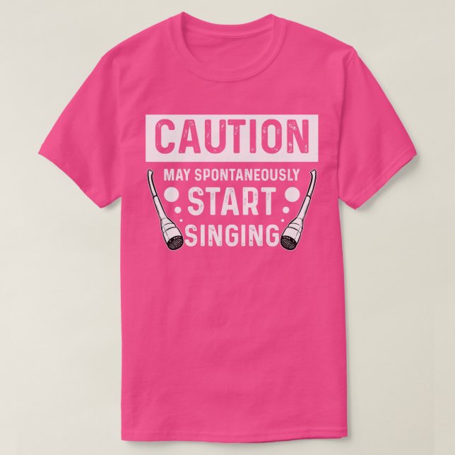 Camiseta Cantando música (Frente do Design)