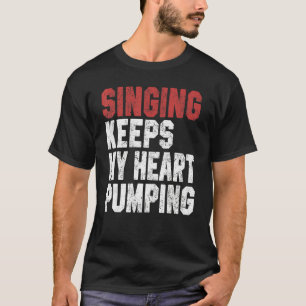 Camiseta Cantando Para Homens Mulheres Música Cantor Intérp