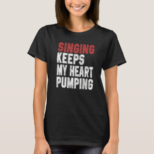 Camiseta Cantando Para Mulheres Música Intérprete