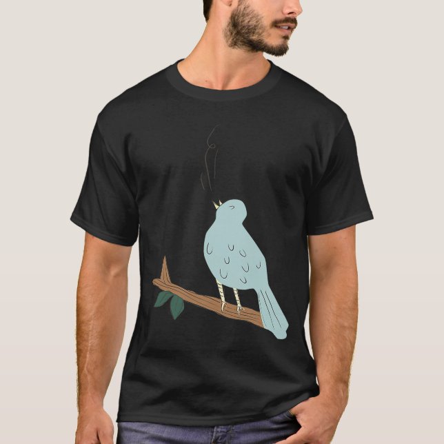 Camiseta Cantando Pássaro (Frente)