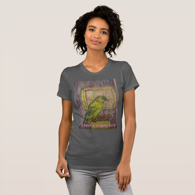 Camiseta Cantando Pássaro (Frente Completa)