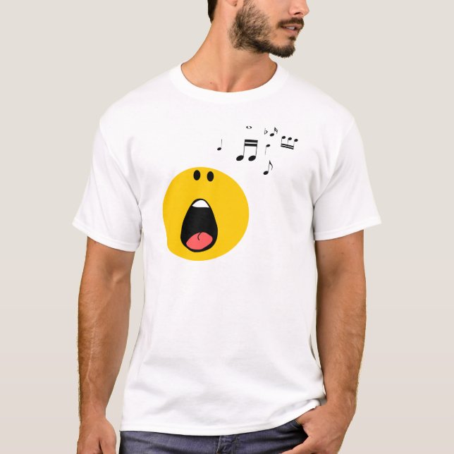 Camiseta cantando seu pouco coração para fora (Frente)
