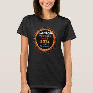 Camiseta Cantão de Nova Iorque NY Total Eclipse Solar 2024 