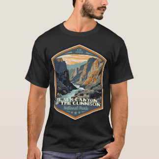 Camiseta Cantão Negro Do Parque Nacional De Gunnison Wpa