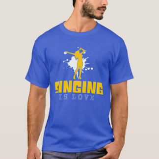 Camiseta cantar é amor menino