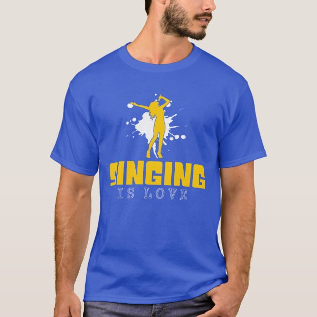 Camiseta cantar é amor menino (Frente)