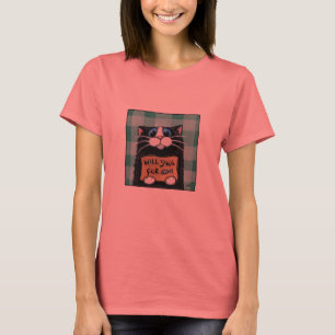 Camiseta Cantará para peixes - t-shirt bonito do gato