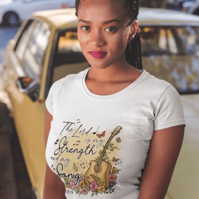 Camiseta Cante ao Senhor Gráfico das Mulheres (Criador carregado)