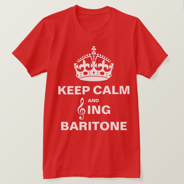Camiseta Cante o barítono (Frente do Design)