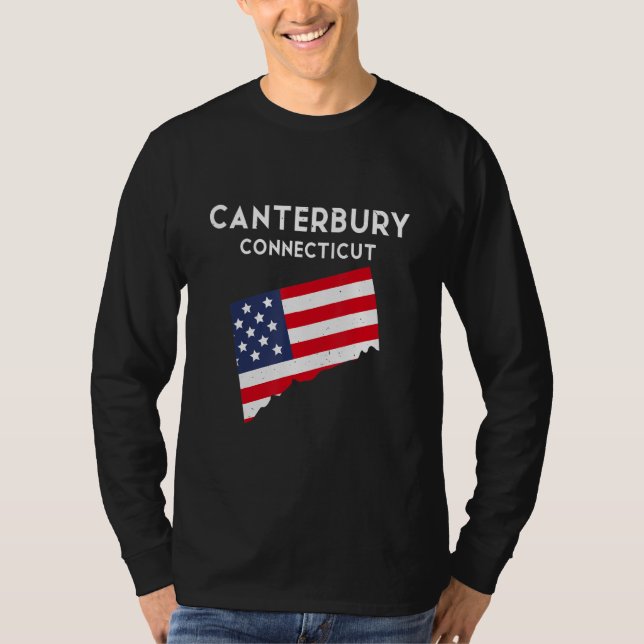 Camiseta Canterbury Connecticut EUA Estado América Viagem C (Frente)