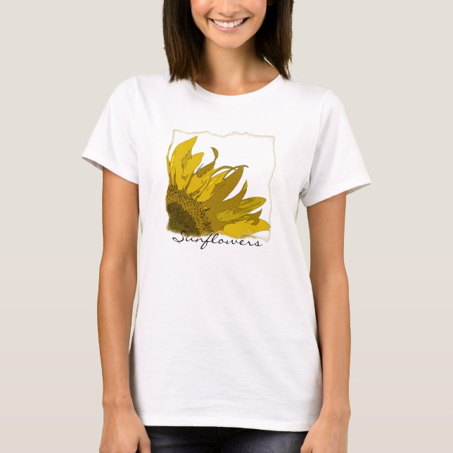Camiseta Cantinho de Girassol Amarelo  (Frente)