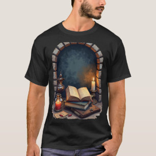 Camiseta Cantinho de Leitura Dark Academia Booktok Bibliote