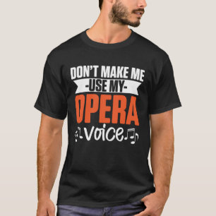 Camiseta Canto Coral Musical Ópera Cantor