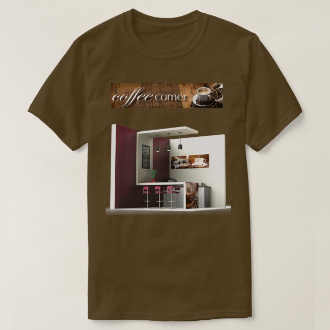 Camiseta canto do café (Frente do Design)