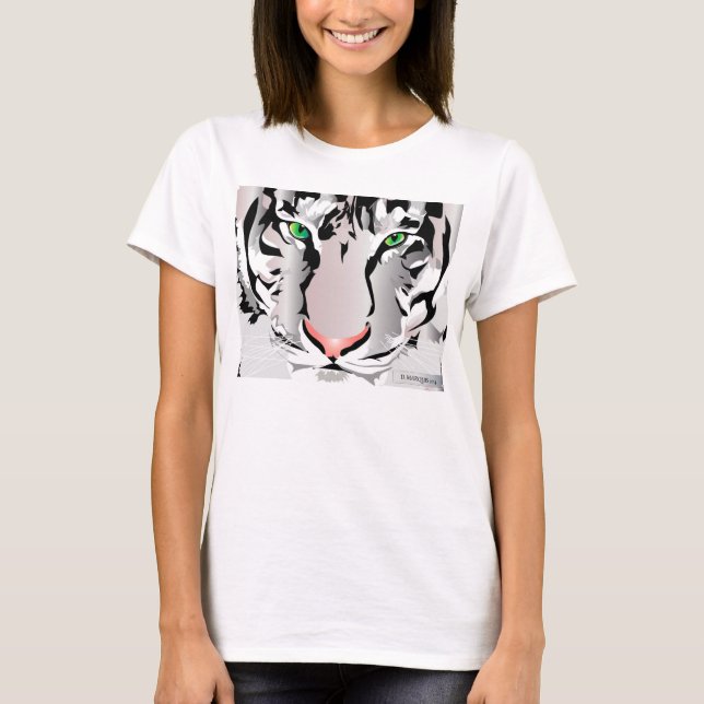 Camiseta Canto superior do círculo de flores de Bella, bran (Frente)