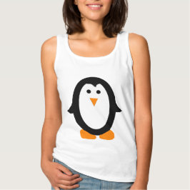 Camiseta Canto Superior do Penguin Branco