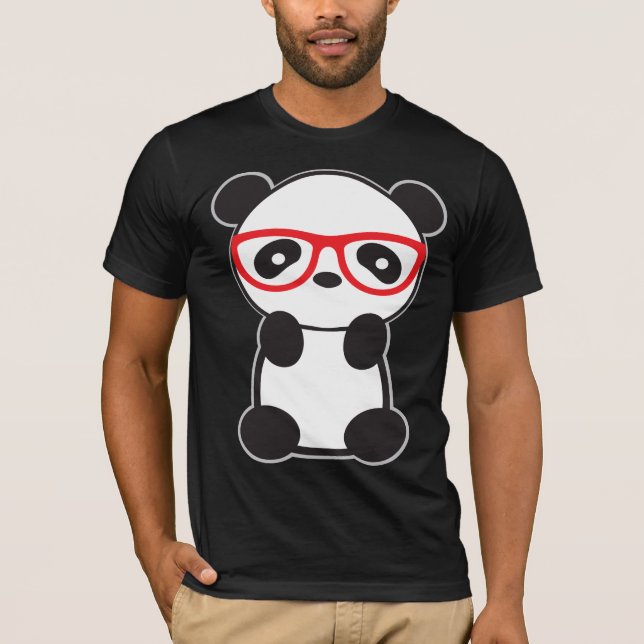 Camiseta Canto Superior do Tanque de Panda Masculina (Frente)