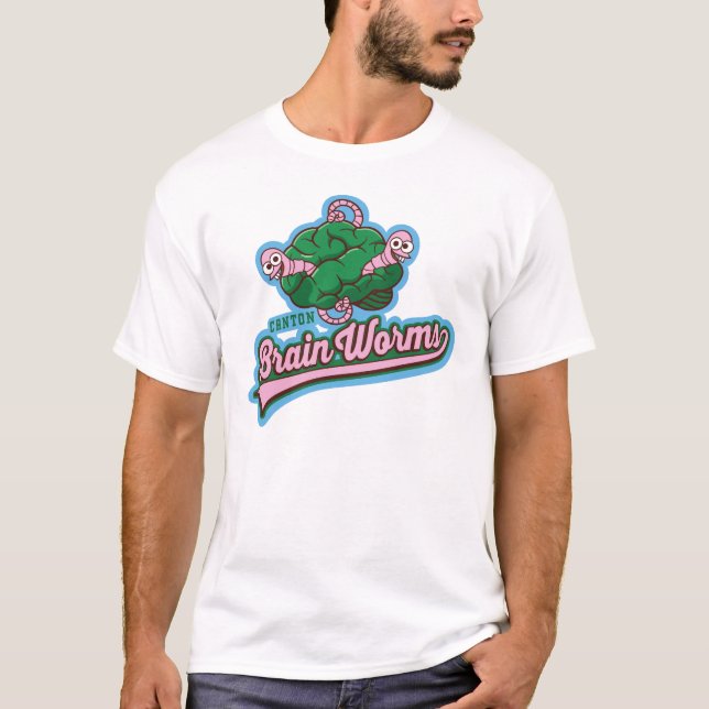 Camiseta Canton Brain Worms Double Sided (Frente)