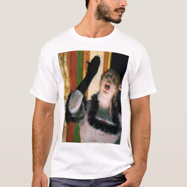 Camiseta Cantor com uma luva, Edgar Degas (Frente)